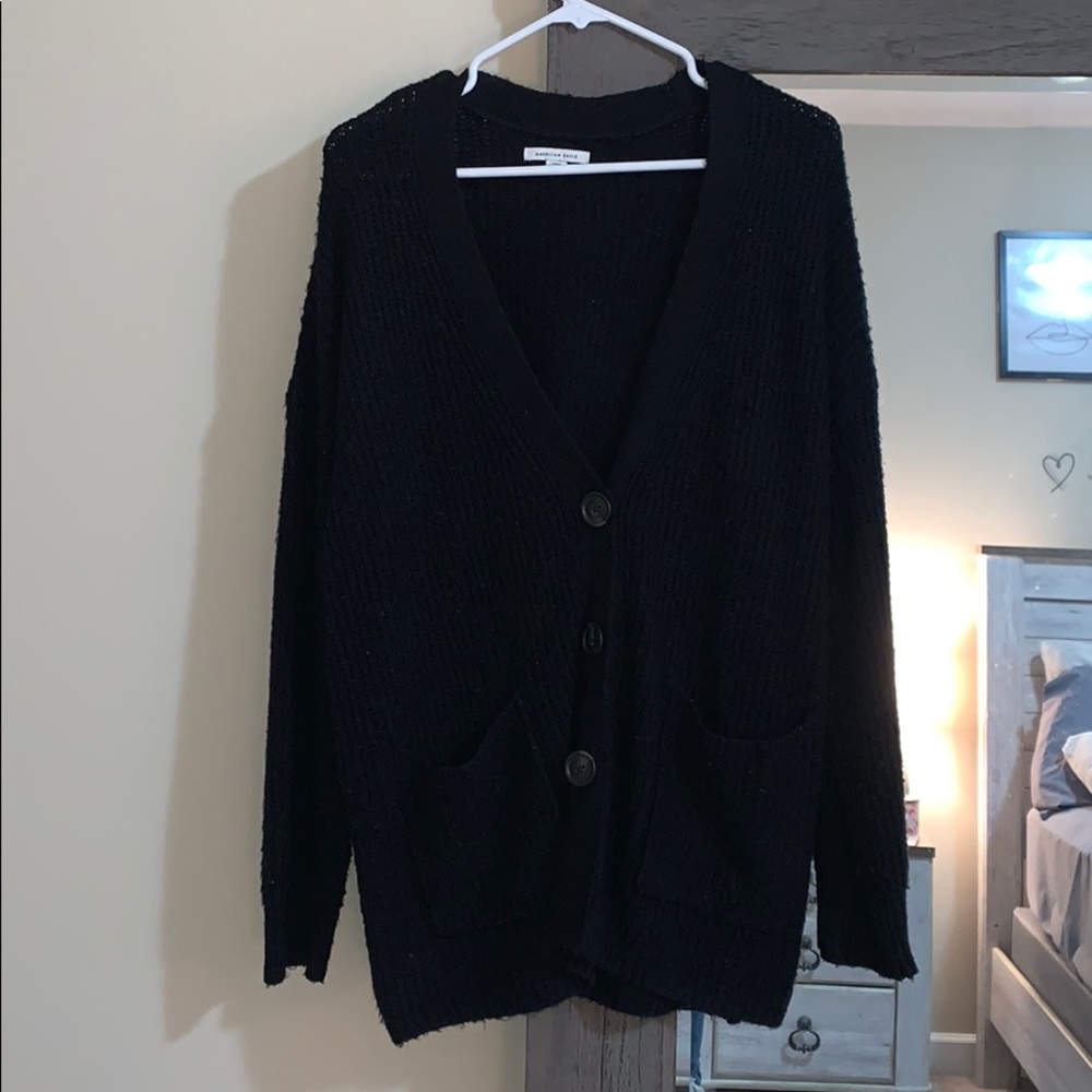 Black American eagle cardigan size M